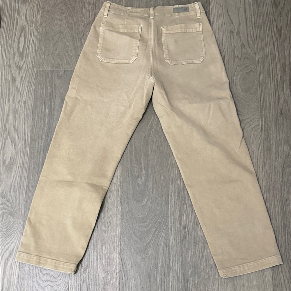 AG Analeigh Women's Straight Utility Chinos in Beige - Picture 6 of 9